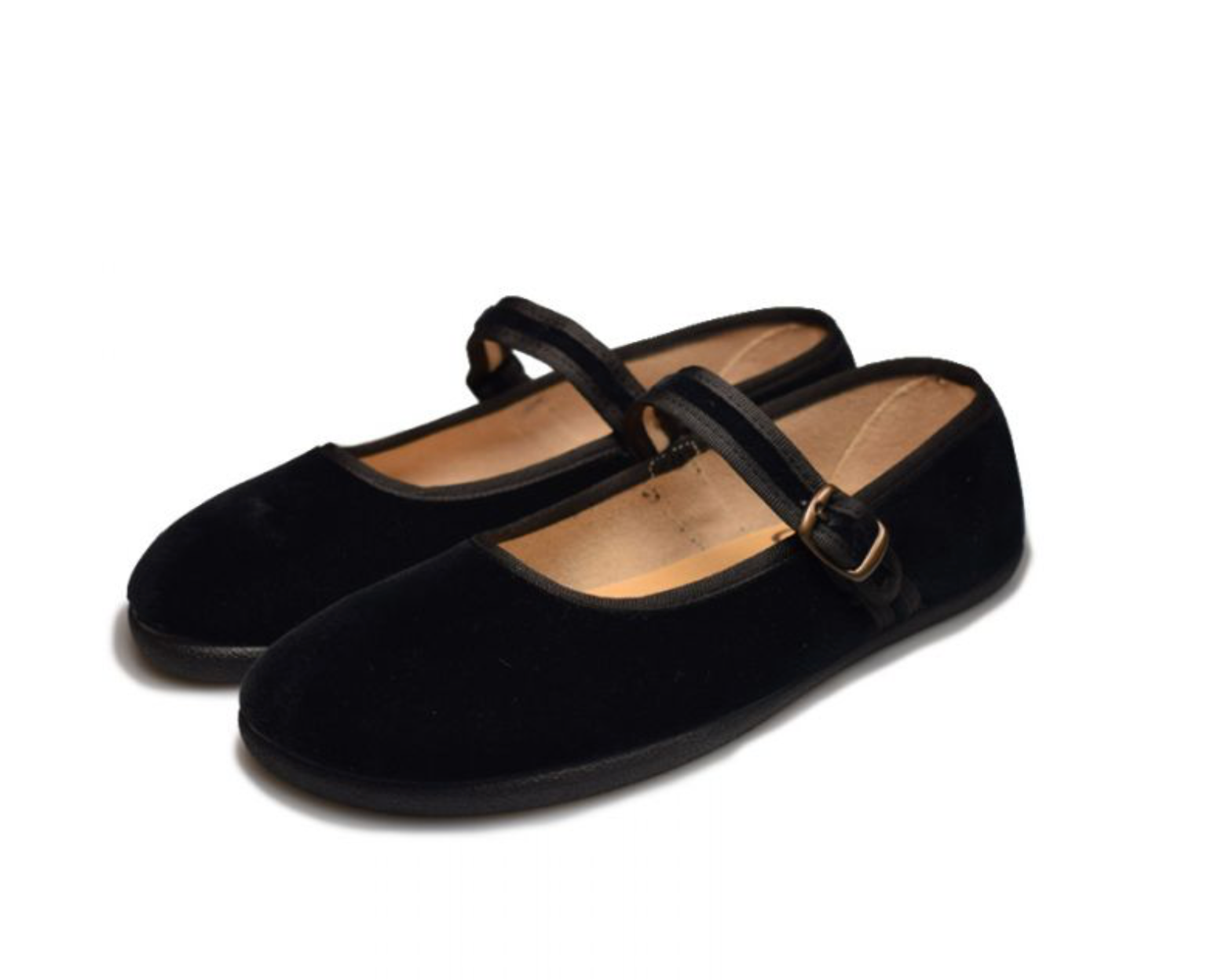 MERCEDITAS BAREFOOT BATILAS VELTET NEGRO