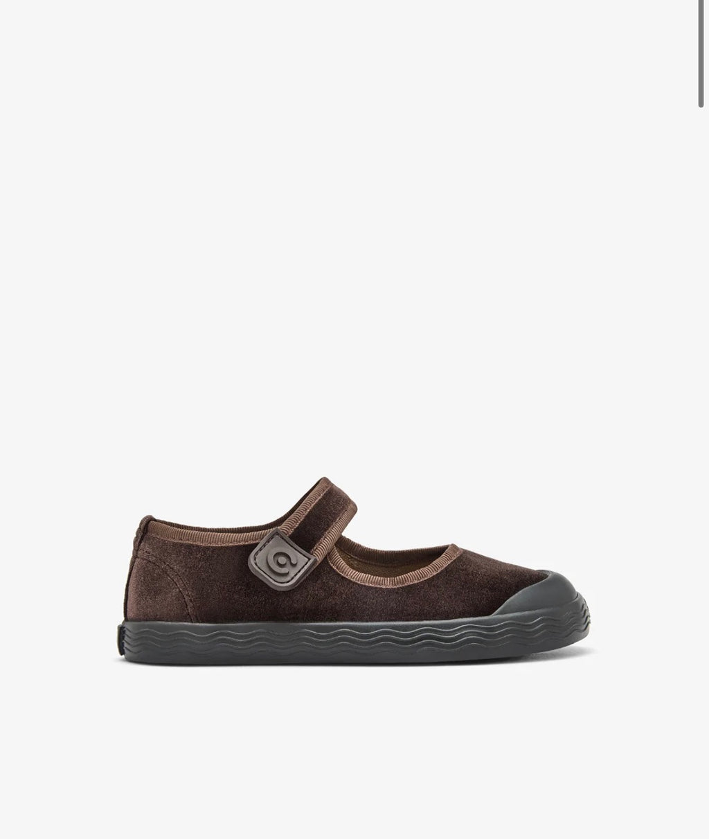MERCEDITA BAREFOOT TERCIOPELO MARRÓN CONGUITOS