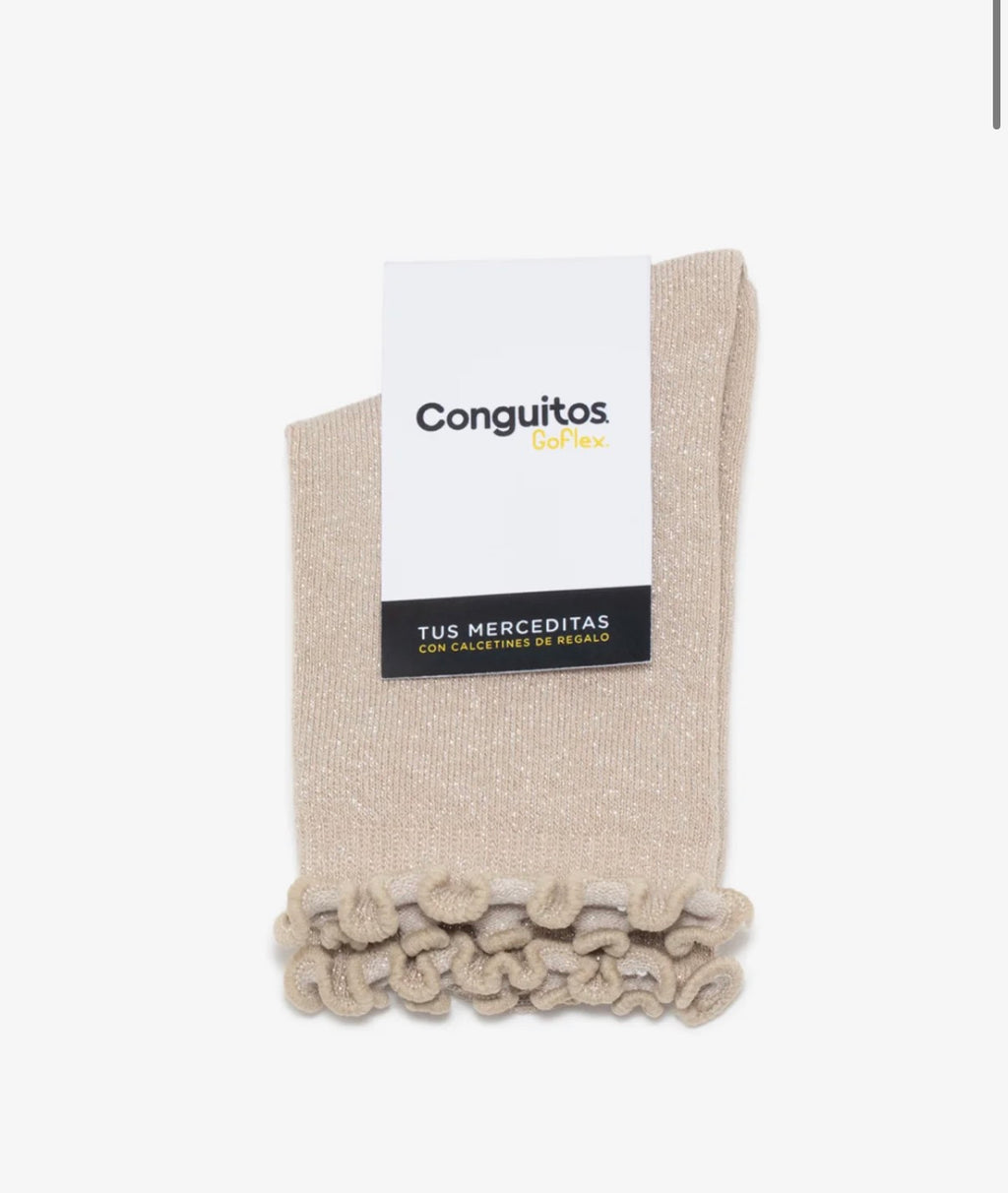 MERCEDITA BAREFOOT TERCIOPELO MARRÓN CONGUITOS