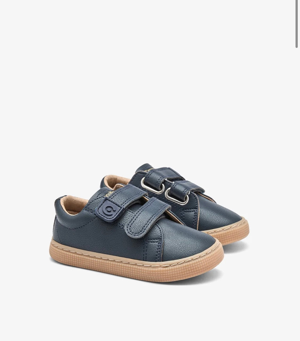 ZAPATILLAS BAREFOOT EN AZUL MARINO Y MARRÓN CONGUITOS