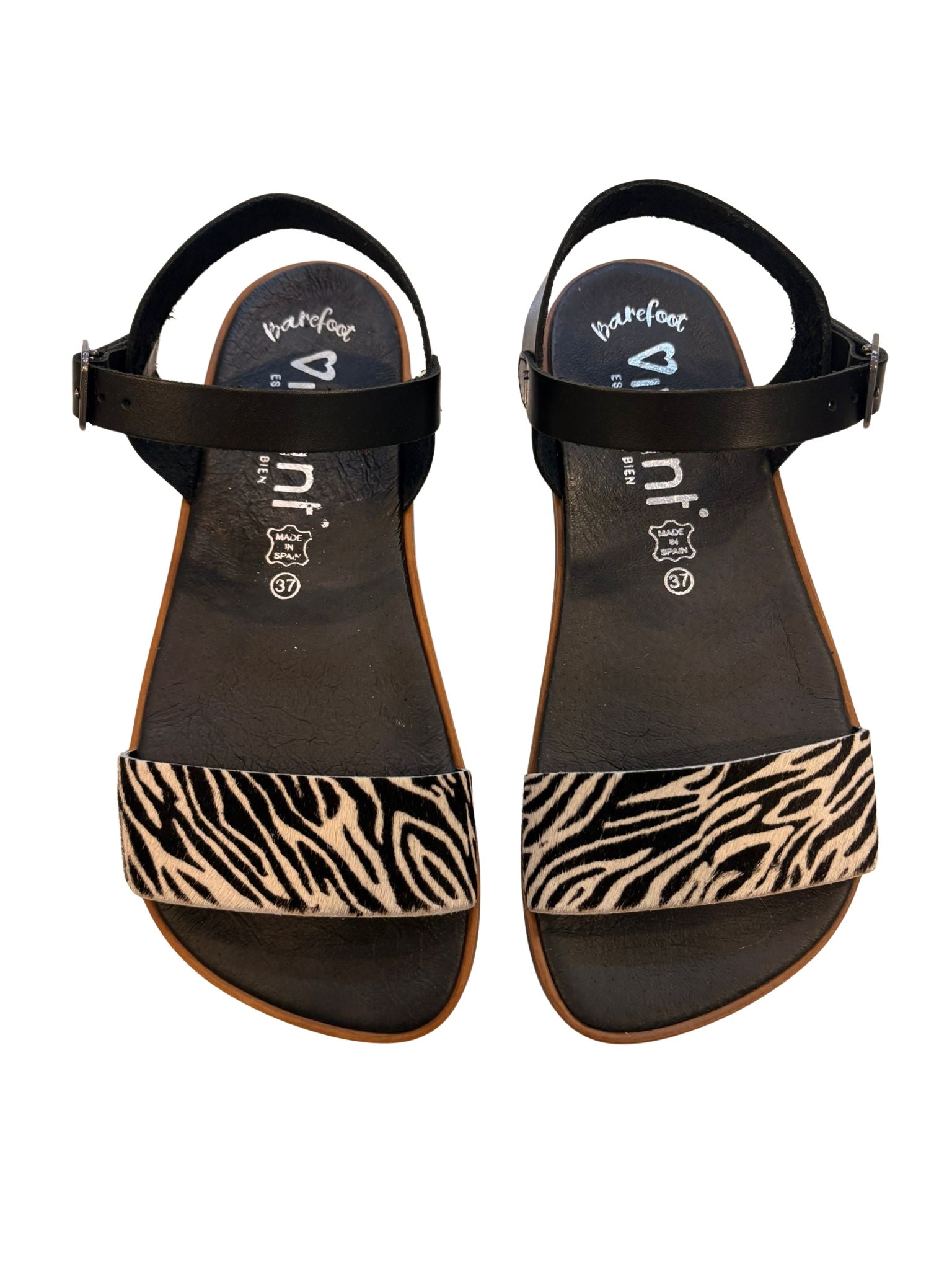 SANDALIAS BAREFOOT VIVANT ARCILLA CEBRA