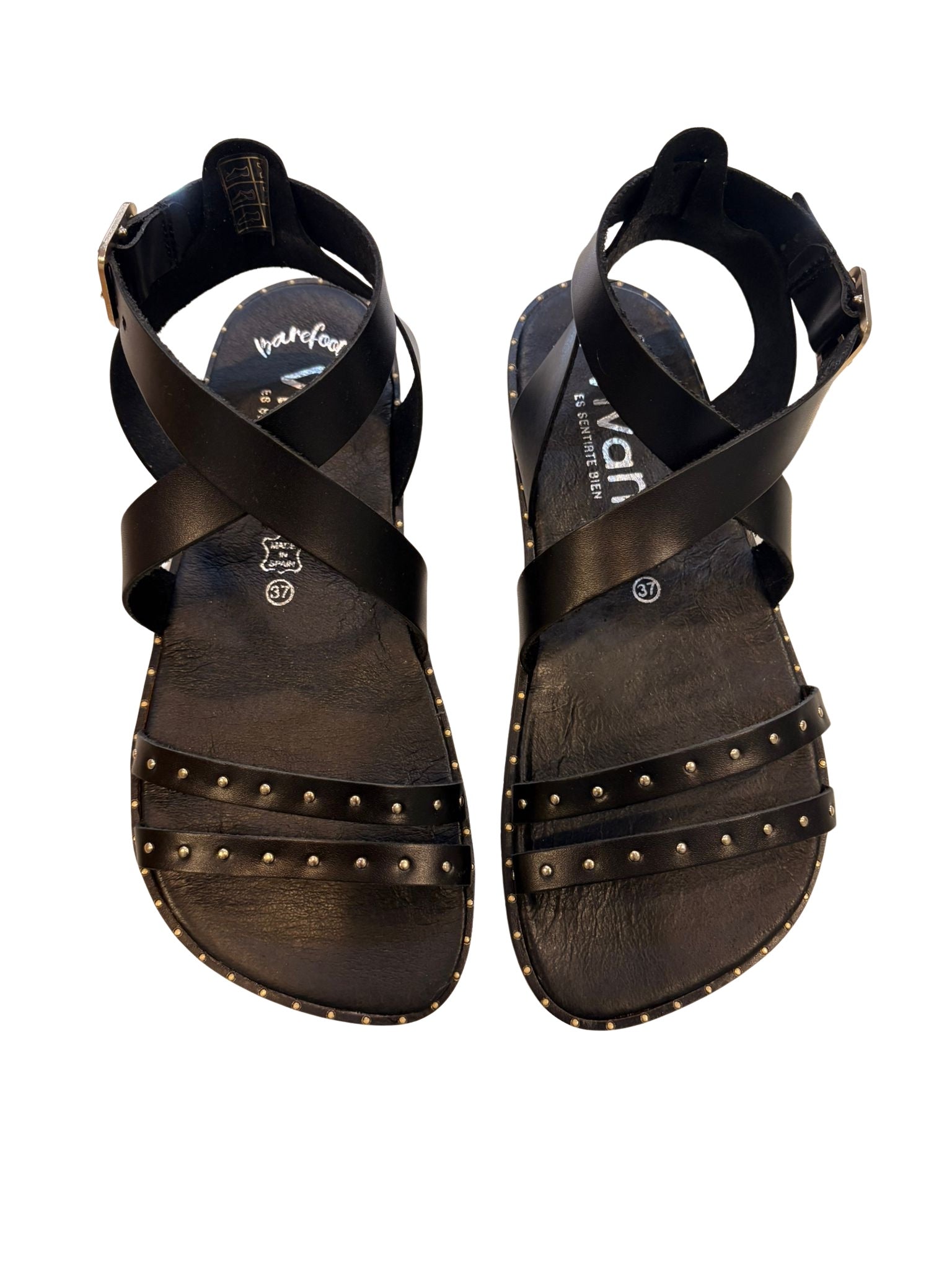 SANDALIAS VIVANT CAIRO VAQUETA NEGRO
