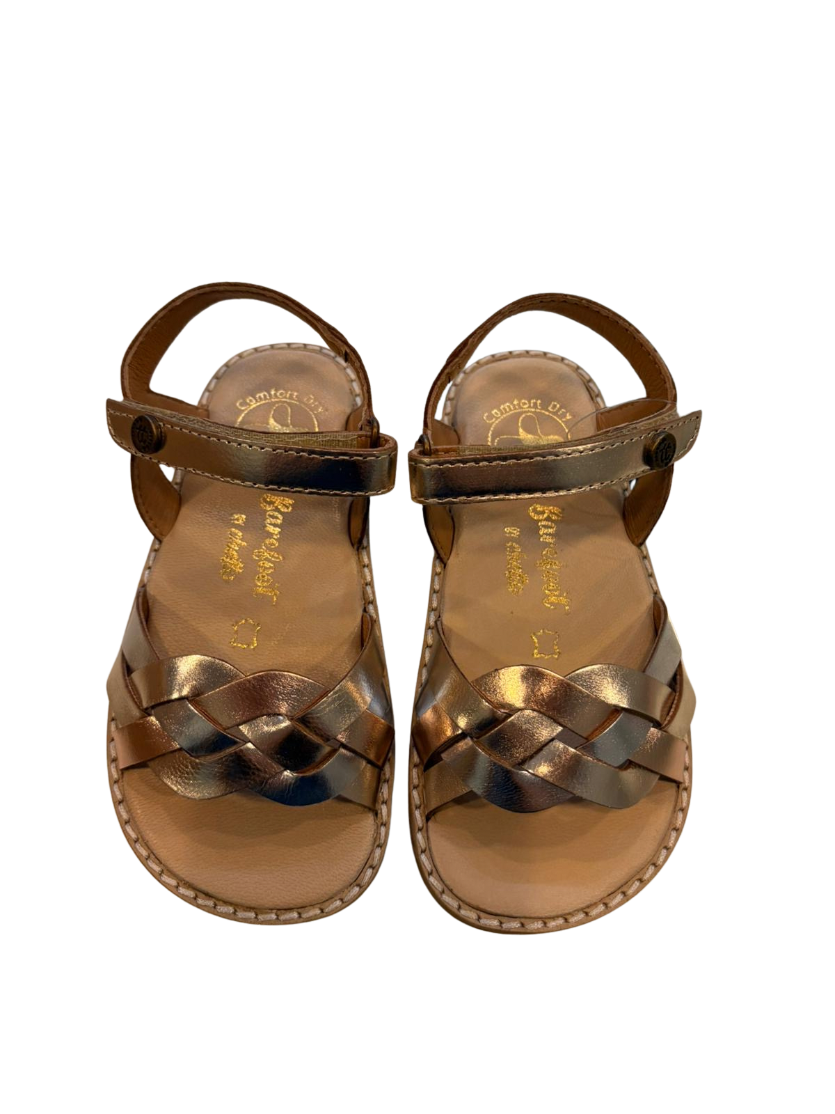SANDALIAS DORADAS CHETTO