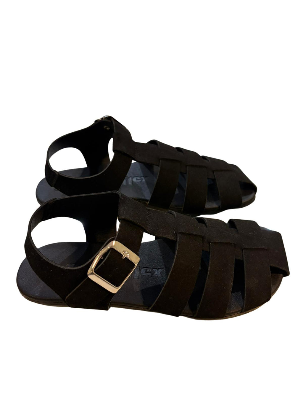 SANDALIA COQUEFLEX SUEDE NEGRA