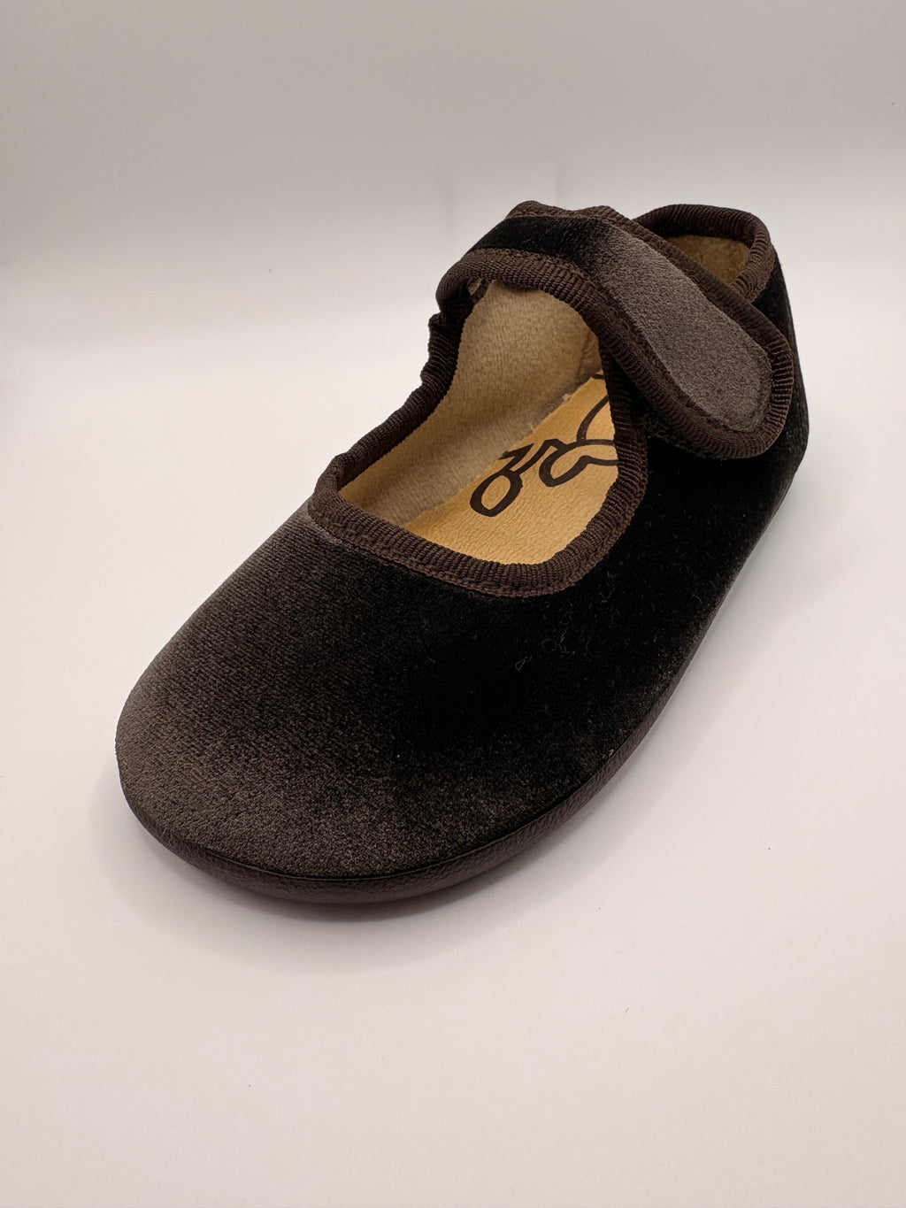 MERCEDITAS BATILAS NIÑA TERCIOPELO MARRÓN